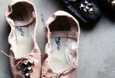 Punk Prima Ballerina Chic: Capezio Studded Ballet Slippers