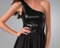 A Sexy Spin on Latex: the Kova & T Archer One Shoulder Dress