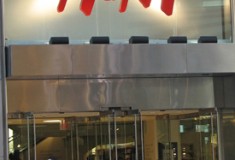 H&M in New York City slashes its merchandise – literally