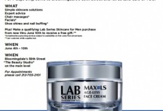 For haute men only: Lab Series Skincare event