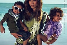 Jennifer Lopez models with twins, Max and Emme – the faces of Gucci Children’s collection