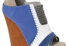 Get up close and personal with Julian Louie and shop his patchwork wedge collection for Aldo