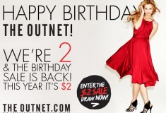 Birthday redux: The Outnet celebrates its 2nd birthday with a $2 sale