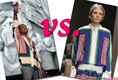 Who rocked it hotter: Kanye West at Coachella vs. Janice Seinen on the runway in a Celine women’s blouse