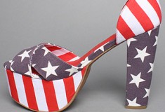 American pride: Jeffrey Campbell El Carmen Shoe in Stars and Stripes