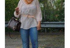 My Style: Bohemian BBQ (H&M sheer tunic top + 7 For All Mankind flared jeans + Ben-Amun necklace)