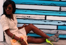 Street style: Ashley’s DIY Neon shoes