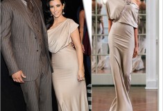 Kim Kardashian wears Victoria Beckham Fall 2010 gown to her New York welcoming party