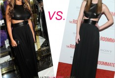 Who rocked it hotter: Leighton Meester or Beyonce in Michael Kors’ Fall 2011 Leather-Bodice Gown