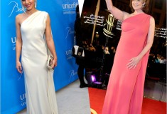 Who rocked it hotter: Kristen Bell vs. Sigourney Weaver in a Christian Dior Resort 2012 gown