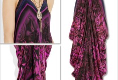 Who rocked it hotter: Jessica Simpson vs. Kim Zolciak in a Roberto Cavalli Draped floral-print silk-chiffon gown