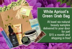 Sample eco-friendly beauty products with White Apricot’s ‘Green Grab Bag’