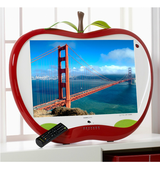 Hannspree 28" Apple-Shaped 1080p Full HD LCD TV with HDMI Cable