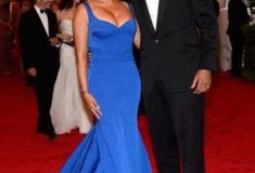 MET Gala 2012 Lala in Zac Posen with Carmelo Anthony