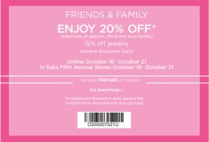 Saks Fifth Avenue is having a Friends and Family Sale – and you’re invited!