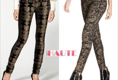 Can you guess which pair of these baroque-print jeans costs over $200 — and which is under $50?