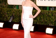 Anne Hathaway at the 70th Annual Golden Globe Awards