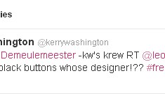 Get her haute look: Kerry Washington on “Scandal” in an Ann Demeulemeester jacket