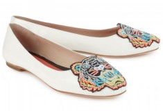 Haute buy: Kenzo Tiger embroidered patent-leather ballerina flats
