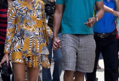 What she wore: Beyoncé in DvF & Thakoon Addition, in Havana, Cuba