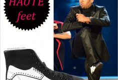 Haute feet: Chris Brown in Be&D Men’s Wingtip Sneaker