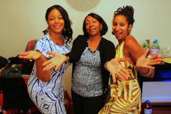 My mom, sister and I