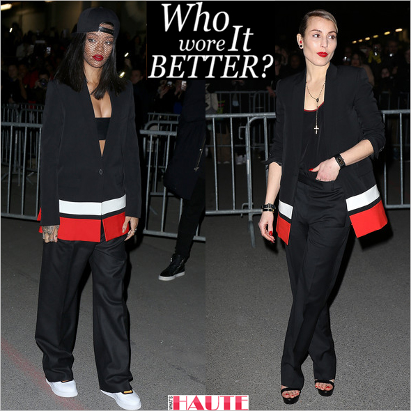 Rihanna vs. Noomi Rapace in Givenchy pre-Fall 2014: Who wore it better?
