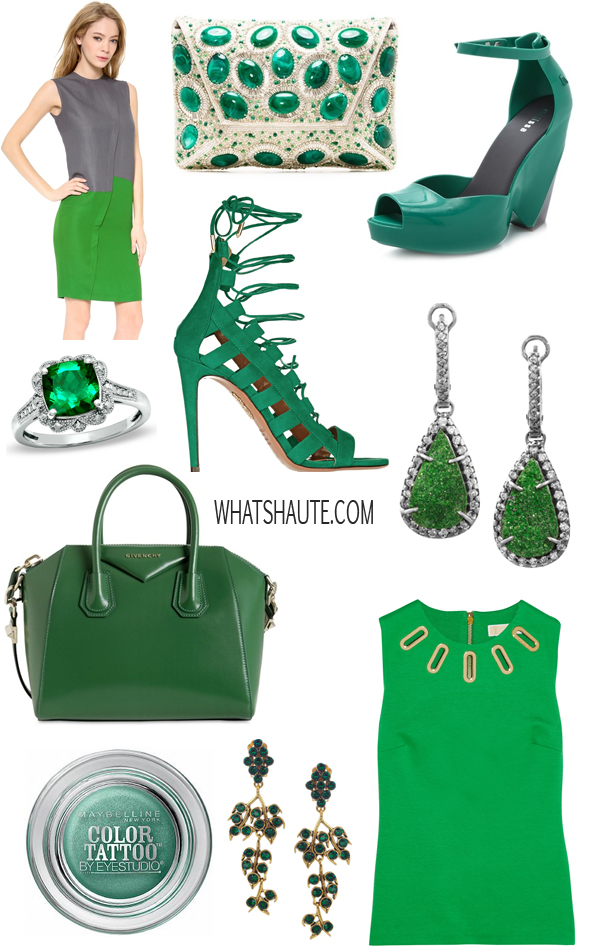 Emerald Rush-inspired fashion, beauty and accessories