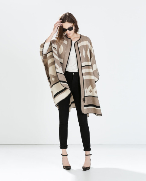Zara Poncho Coat