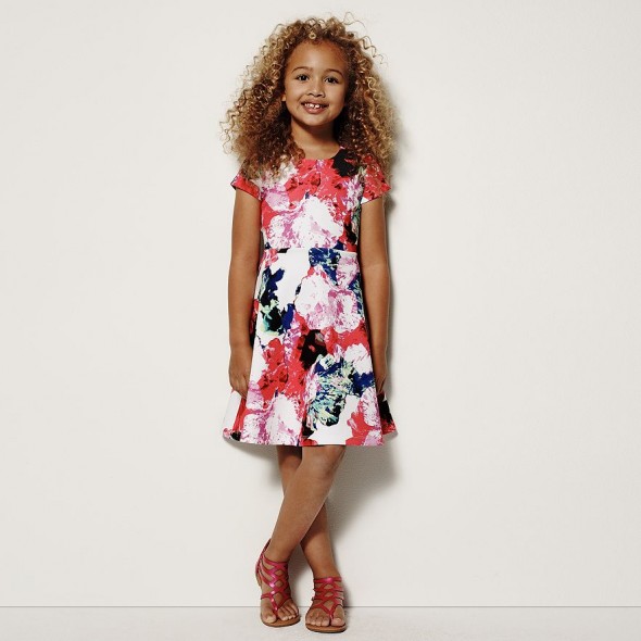MILLY for DesigNation Floral Scuba Dress - Girls 4-6x
