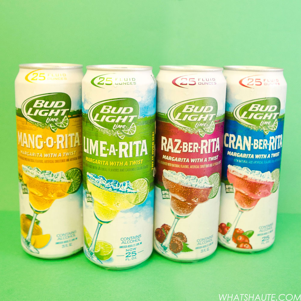 Bud Light Lime Ritas: Mang-O-Rita, Lime-A-Rita, Raz-Ber-Rita, Cran-Ber-Rita