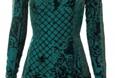 Balmain x H&M print green dress