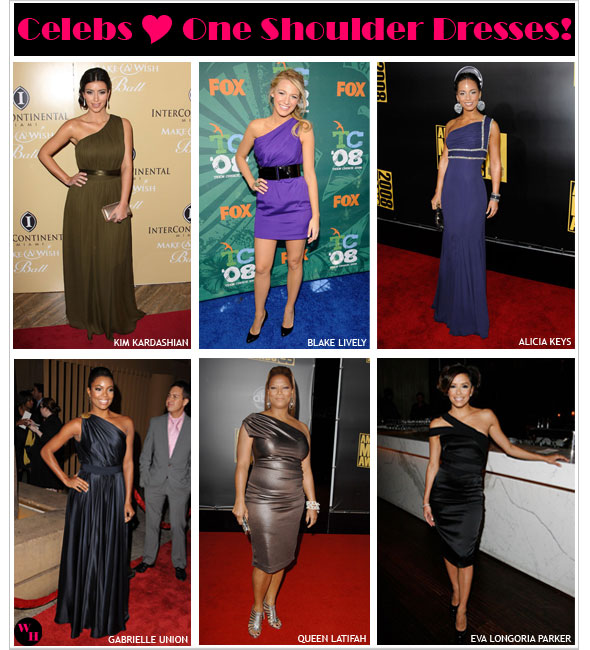 Haute Trend Celebrities Love One Shoulder Dresses!