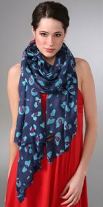 YARNZ Bright Leopard Scarf