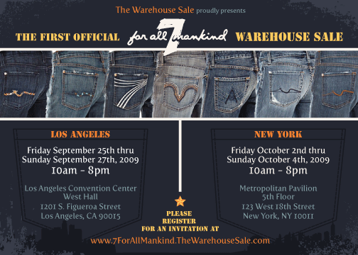 seven 7 For All Mankind warehouse sale