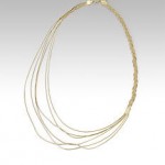 Kristin Davis collection belk gold braided chain necklace