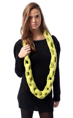 Cocoon Chainlink Scarf by Yokoo exclusively at Urban Outfitters