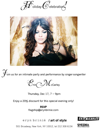 Haute holiday party and sale at eryn brinié