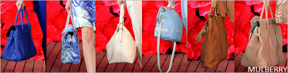 bags on the runway at mulberry spring 2011