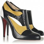 Christian Louboutin JS 100 paneled leather pumps