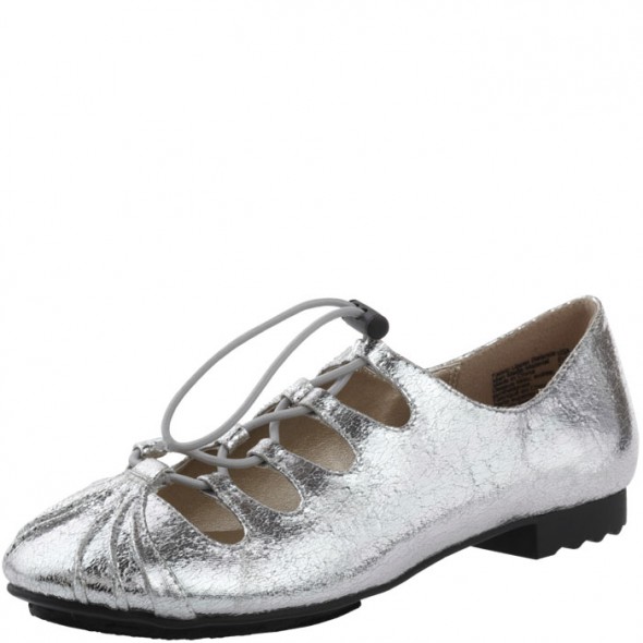 Isabel Toledo for Payless metallic ghillie flat