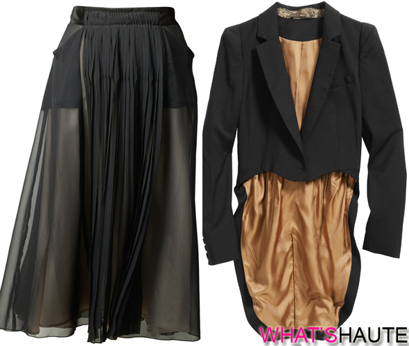 h&m-sheer-black-skirt-blazer-with-tails
