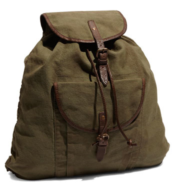 Alternative Apparel Canvas Woodsman Backpack Rucksack