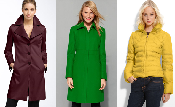 Calvin Klein Coat Long Sleeve Hidden Closures in Green Macy's GUESS? Multi Stitch Crop Jacket (Plus) in Canary Nordstrom Tahari 'Lola' Notched Collar Walking Coat in Spiceberry