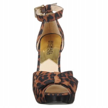 MICHAEL Michael Kors Nadia leopard print Ankle-Wrap Sandal front