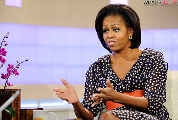 Michelle Obama H&M polka dot dress on the Today Show