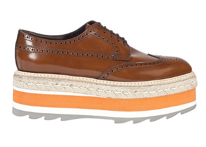 Prada flatform brogues