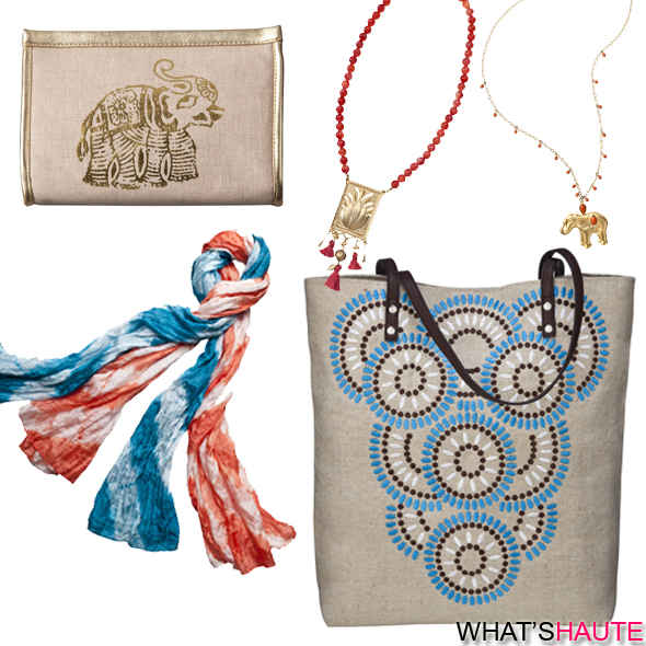 Calypso-St.-Barth-for-Target-collection-elephant-pouch-case-fringe-necklaces-tie-dye-scarf-tote-bag