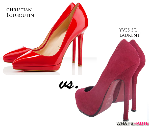 ysl red sole shoes