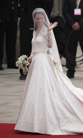Kate-Middleton-Sarah-Burton-Alexander-McQueen-wedding-gown cartier halo tiara essie nails diy makeup ducchess of cambridge Royal School of Needlework embroidered veil